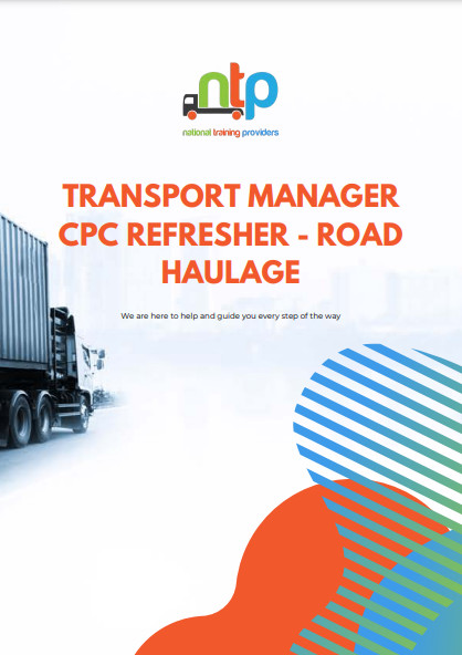 Download transport manager refresher course information